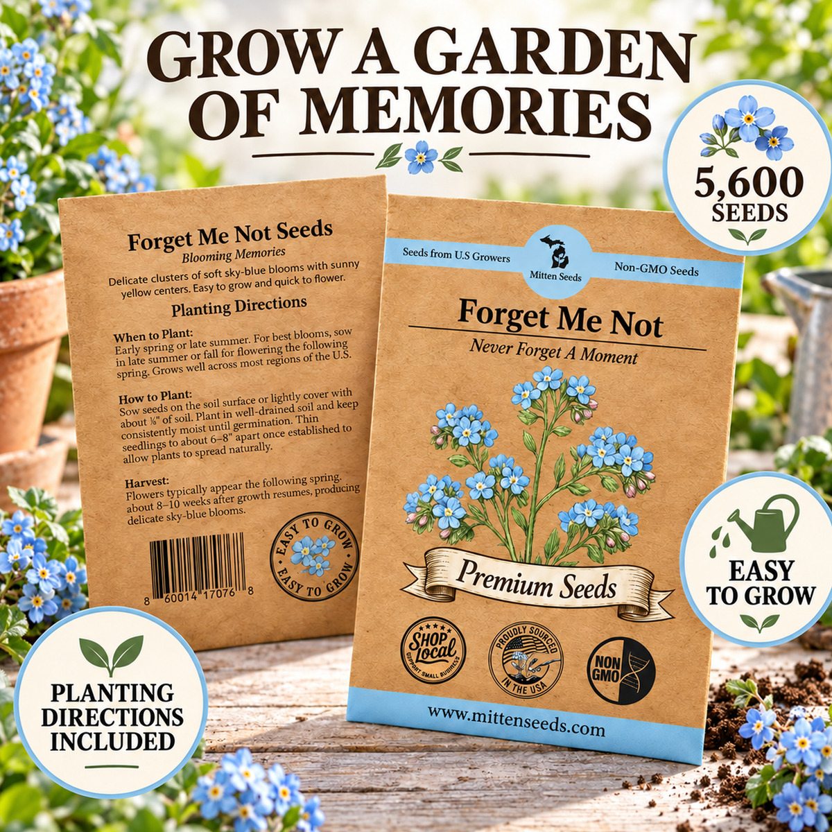 Blue Forget Me Not