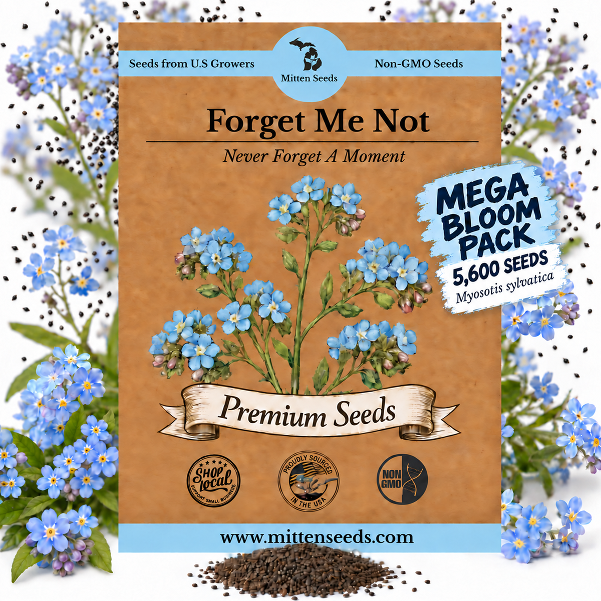 Blue Forget Me Not