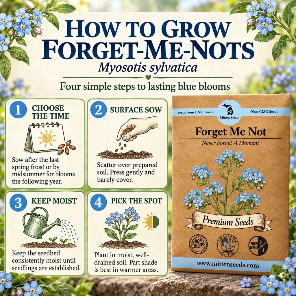 Blue Forget Me Not